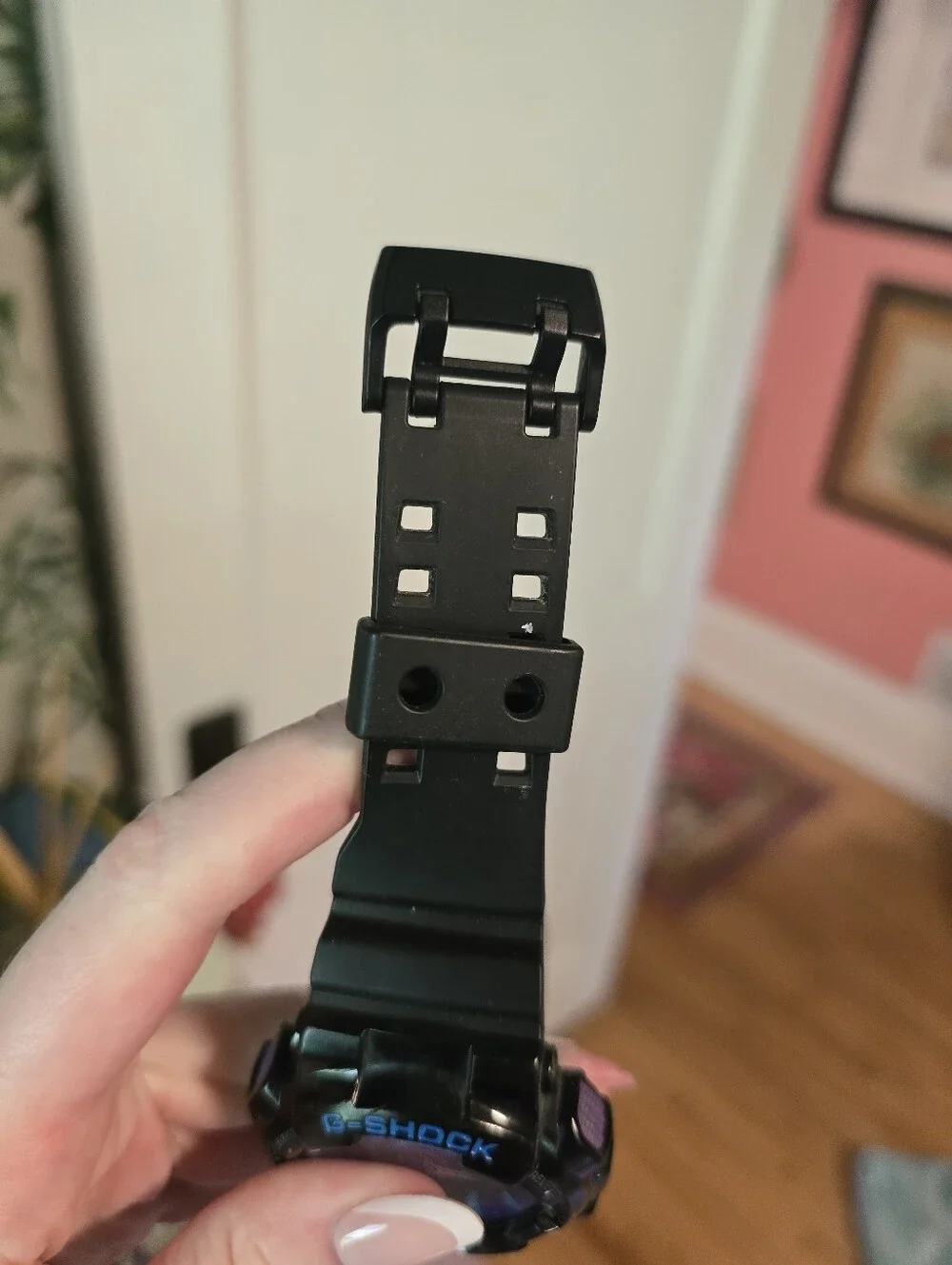 G-Shock GA-110 Black Watch with Blue & Purple Accents
